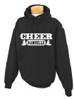 Personalized Cheer Hooded Youth Sweatshirt